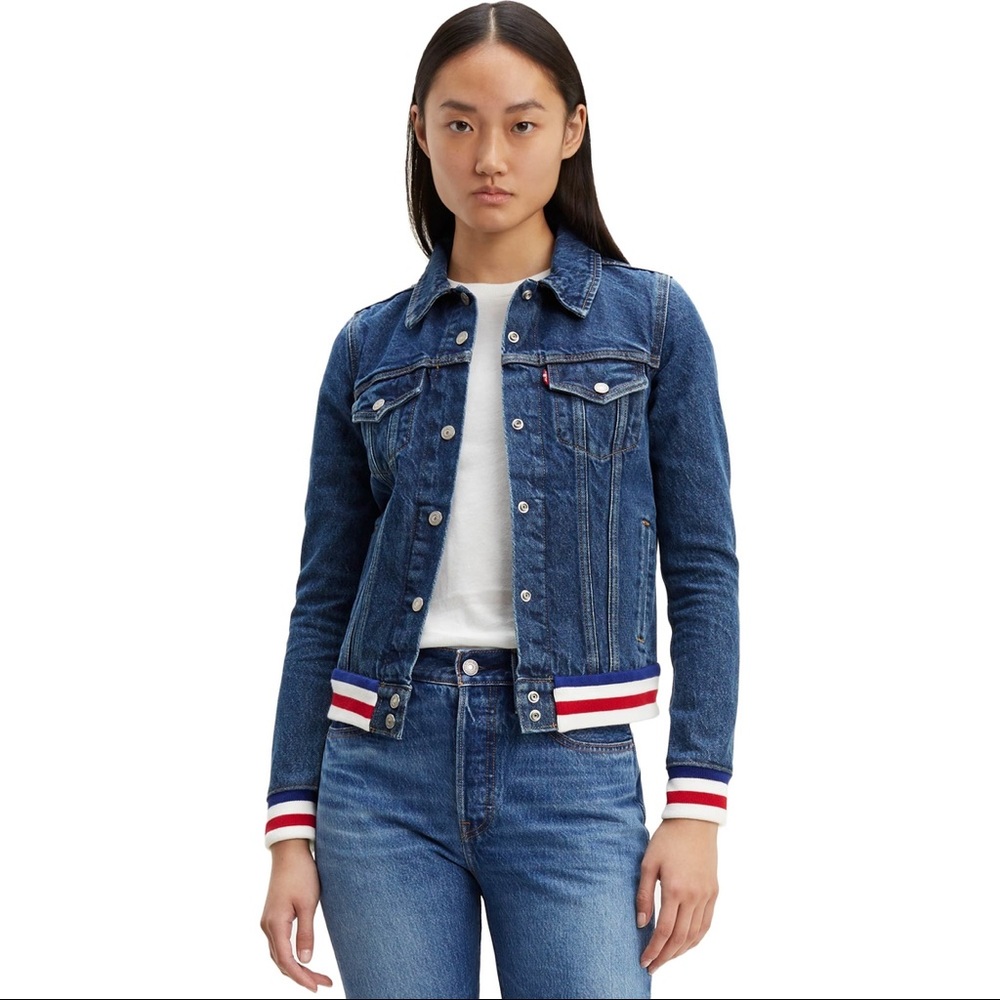 Levi's Original Rib Trim Trucker Jean Jacket